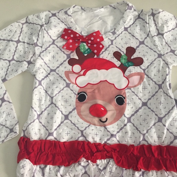 Christmas cute pants set long sleeve top - Picture 5 of 8